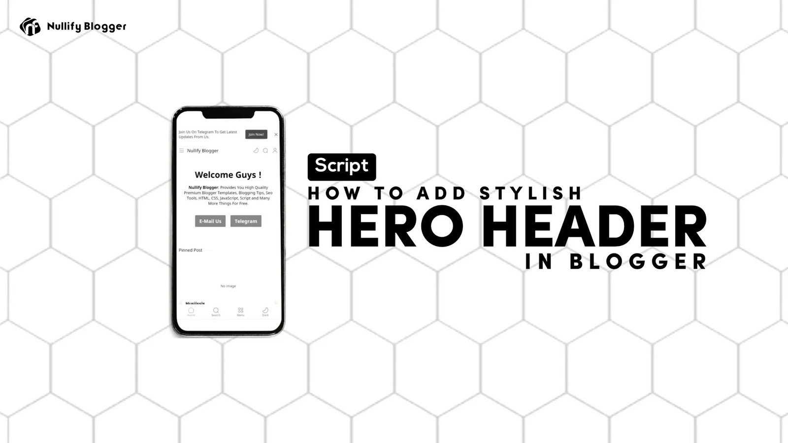 How To Create A Stylish & Responsive Hero Header In Blogger?